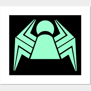 Teal-Spider Posters and Art